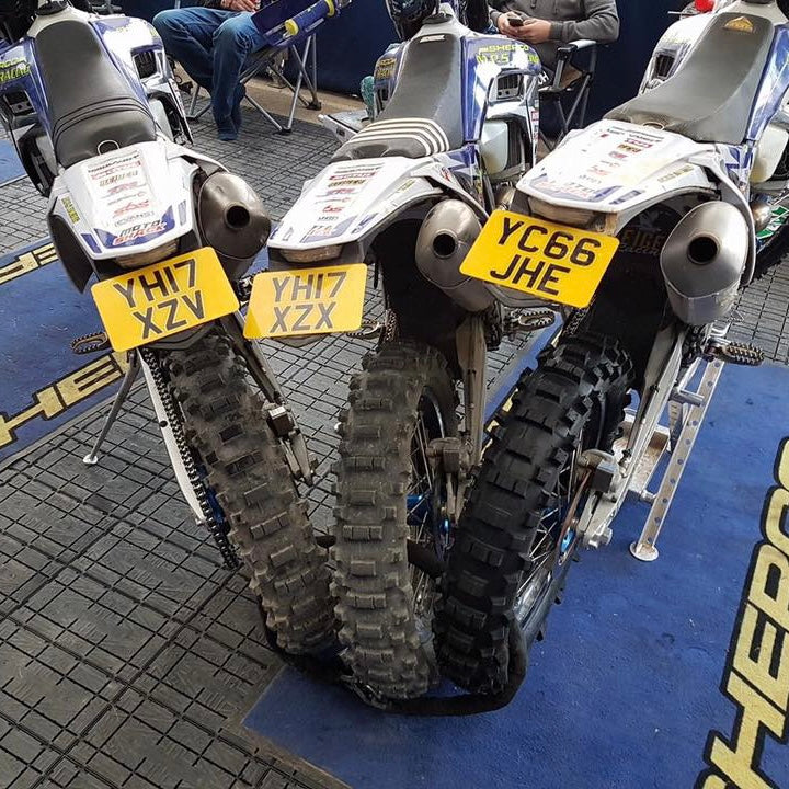 FLEXIPLATE™ RECTANGULAR FLEXIBLE MOTORBIKE ENDURO NUMBER PLATE Flexi