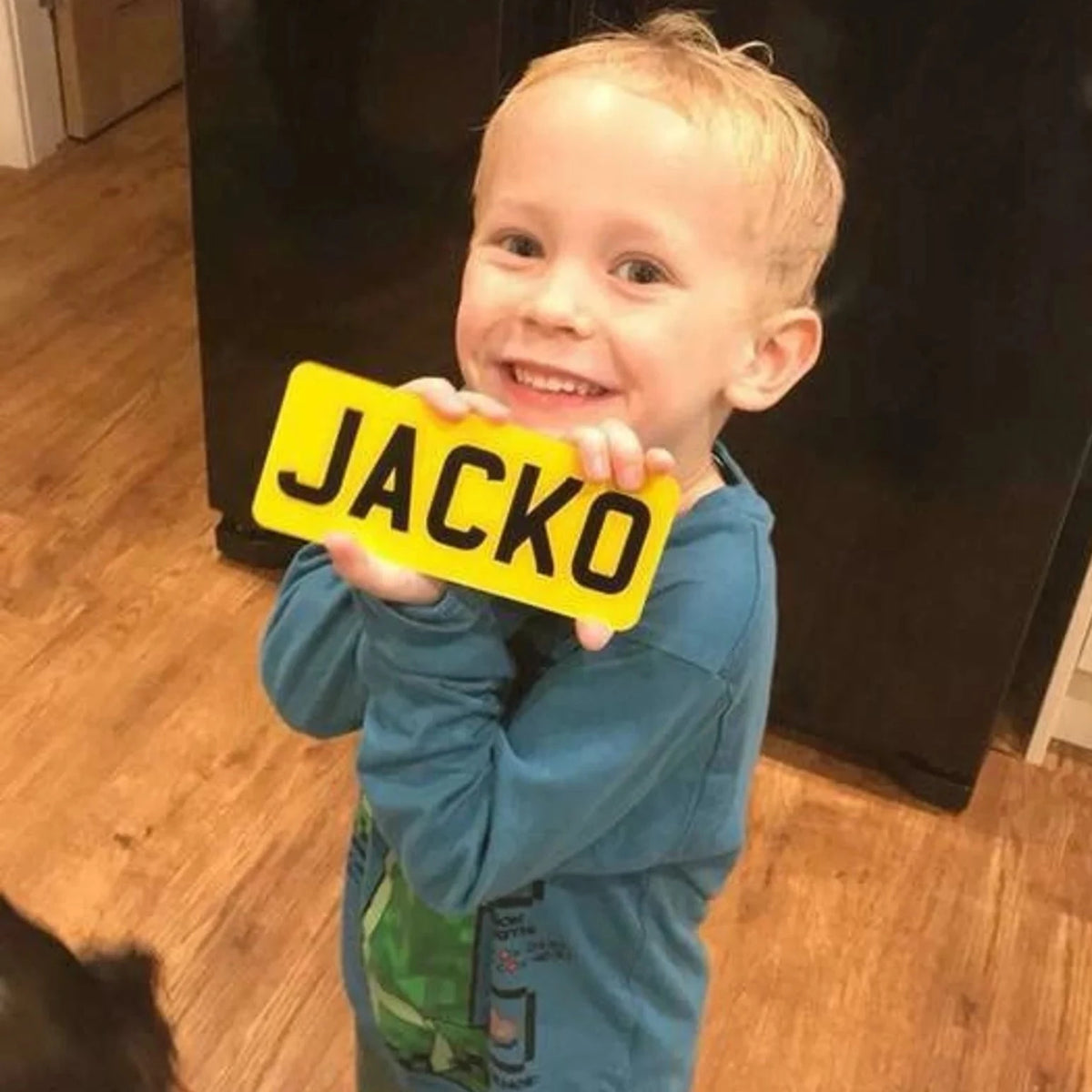 Pvc Number Plate YELLOW REAR Personalised Kids Small Plastic Number Plate – Flexi Plates Uk