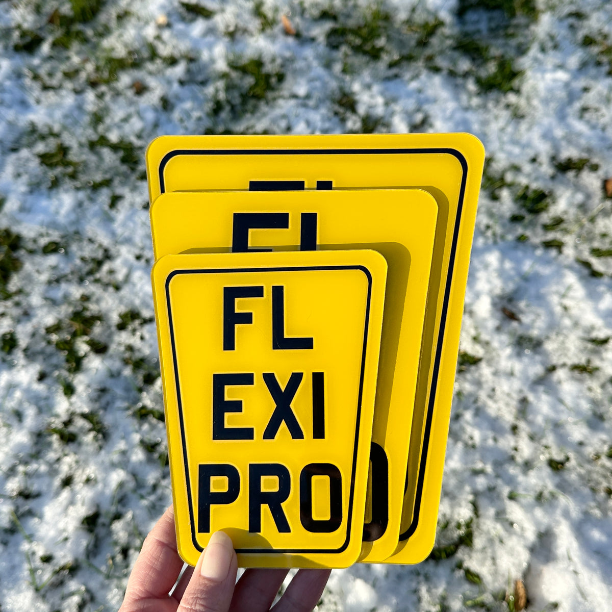 FLEXIPLATE PRO™ TAPERED FLEXIBLE MOTORBIKE ENDURO NUMBER PLATE